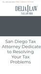 Mobile Screenshot of deliataxattorneys.com