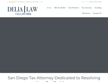 Tablet Screenshot of deliataxattorneys.com